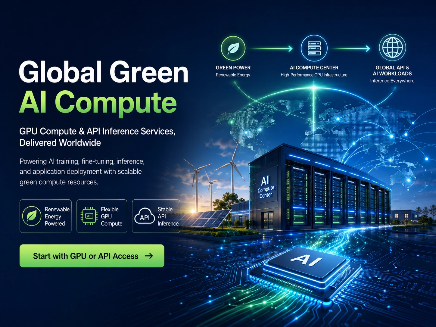 Cut Your AI Inference Costs by Up to 30% with Green Energy Powered GPU Compute